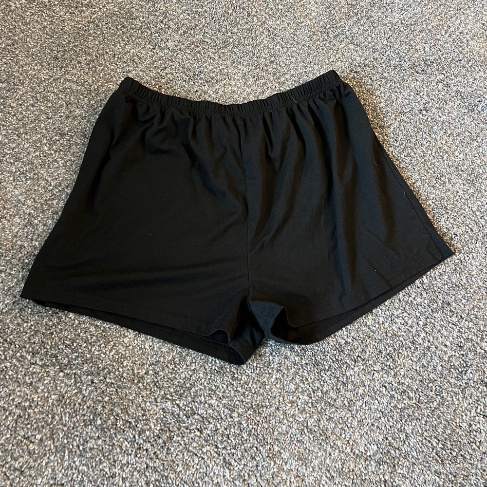 Black butter shorts